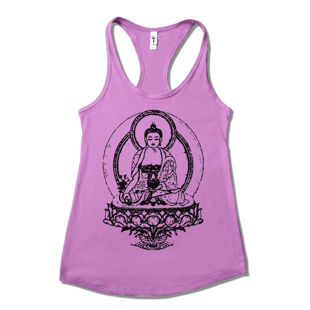 💕 Medicine Buddha Sutra Racerback Tank Top Lilac